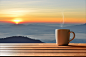 咖啡杯,黎明,早晨,早安,7K背景图片