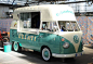 Gelato in converted VW Kombi Van - Pescia Pistoia, Italy: 