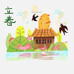 春日二十四节气燕子温暖PNG装饰图片大小3000x3000px 图片尺寸6.32 MB 来自PNG搜索网 pngss.com 免费免扣png素材下载！春回大地#春日#春天#二十四节气#惊蛰#卡通手绘#开春#可爱#立春#绿色#农历#笋#新年#
