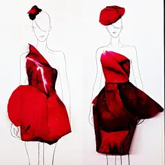 【设计】Grace Ciao's Flower Petal Designs 新加坡学生 Grace Ciao 让花瓣成为一件件美丽的时尚服装,集合时尚的人物插画,犹如为你呈现出一台巴黎时装秀。