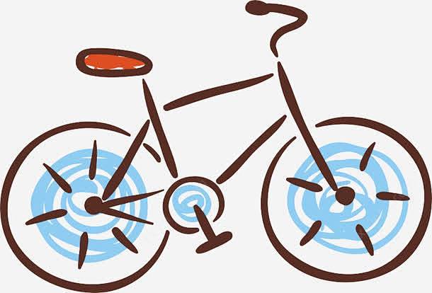 儿童手绘自行车 自行车比赛 自行车海报 ...