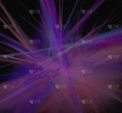 紫蓝线背景。幻想的分形结构。数字艺术。3 d渲染。计算机生成图像。
