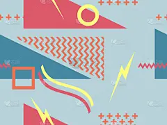 几何形状,四方连续纹样,市场营销,背景,绘画插图,多色的,矢量,商品,时髦的,包装纸