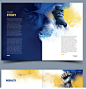 其中可能包括：the front and back pages of a brochure with an image of a man holding his fist up