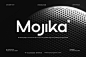 Mojika现代简约时尚品牌logo杂志画册封面标题无衬线英文字体包图片