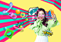 夏日女性波普风音乐主题PSD海报Music Pop#ti302a6805 :