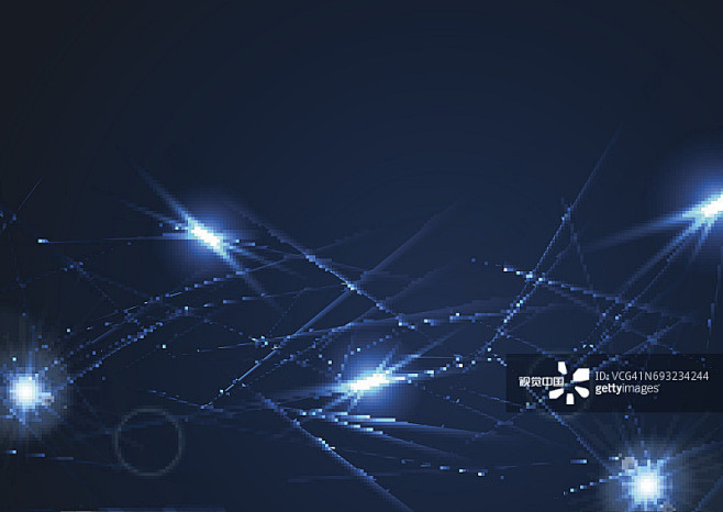 背景聚焦激光条纹霓虹灯蓝色正版图片素材