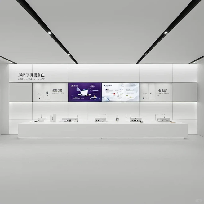 科技展厅设计案例-AI（人工智能）展厅-花瓣网