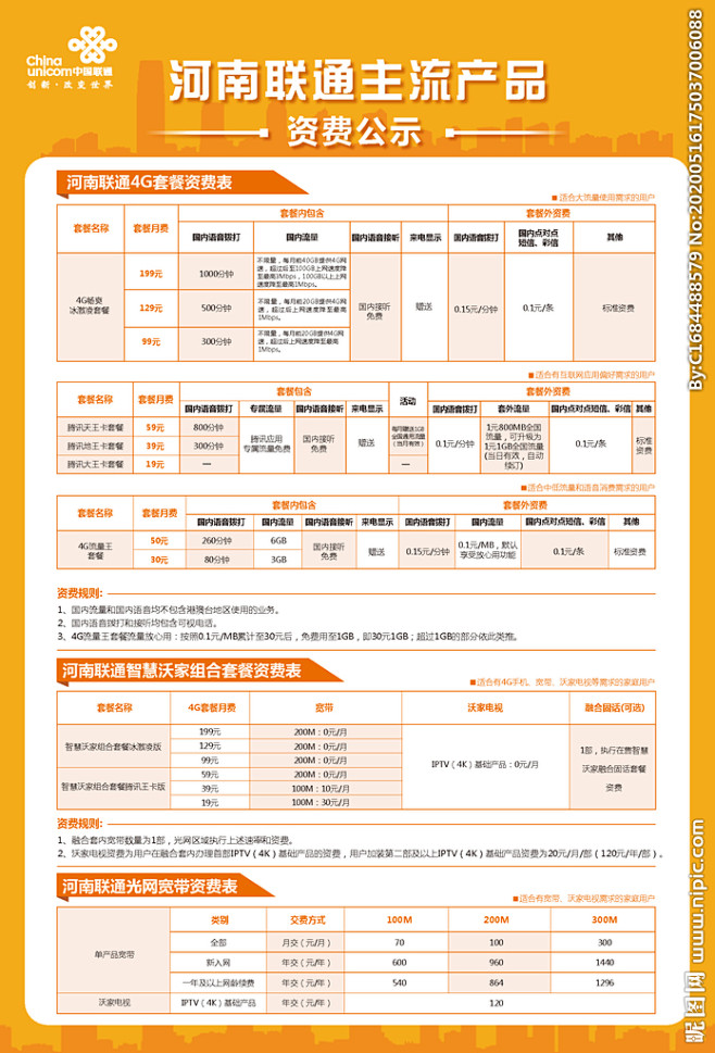 联通资费