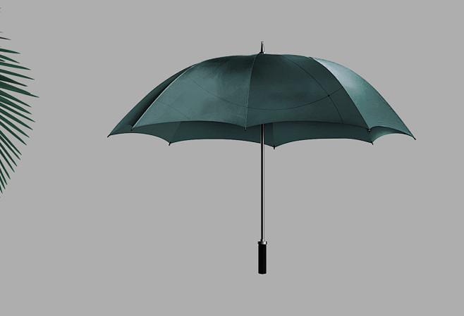 绿色雨伞