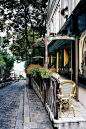 城市 街道 巴黎、行走、咖啡馆