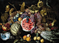 绘画如何揭示400年西瓜进化史【文化典藏】美国威斯康辛大学园艺学教授James Nienhuis表示，蔬果保存成千上百年基本上不可能，这些画作价值珍贵。图为Giovan Battista Ruoppolo所绘的“静物水果”布面油画（创作于17世纪）。