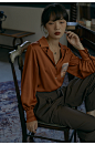 Nesoulum 油画衬衫女秋季2020新款法式复古西装领灯笼袖气质上衣-淘宝网