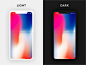 Dark & Light iPhone X :  