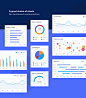 Blueberry CRM Web Dashboard : Blueberry CRM is an online sales application template containing a range of UI components you can use to speed up the design process, or simply get inspiration. Highly flexible and fully customizable.