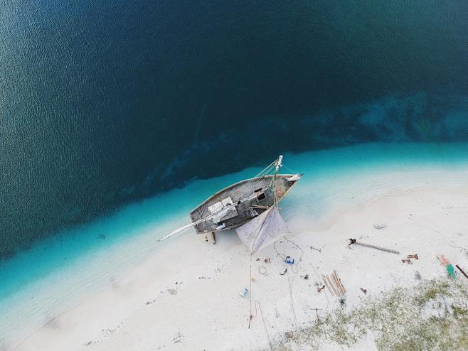 Drone aerial view of...