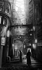 Egypt B&W Concept art, François Dumoulin
