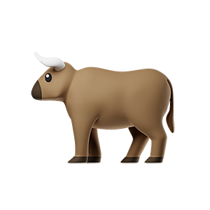 公牛 3D多彩卡通动物形象图标 Ox_2...