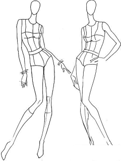 BIU鱼采集到服装画