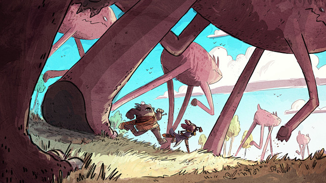 仰视构图有点像侏罗纪公园