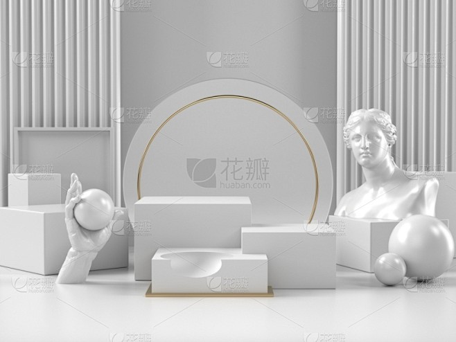 图像,罗马风格,美,品牌名称,指挥台,三...