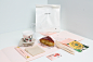 Printemps Take Away : Fictitious promotion for a restaurant company called Lateral, which takes place in spring season. "Printemps", spring in french, it's a set of different packagings that facilitate the transport and consumption of the broche