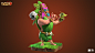 Clash of Clans - Jungle Warden, Ocellus - Art & Production Services : Supercell art team : Art direction and Concept
Ocellus Art team : Concept, Sculpt, lookdev, rig, posing, lighting and lowpoly model
----------
Ocellus team:
Lead Charater sculpt: Ma