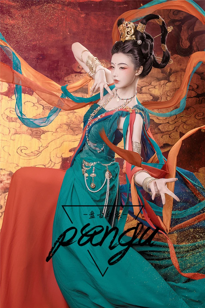 影楼写真性感敦煌飞天女古装仙女装舞蹈演出表演服装 大唐华章-淘宝网-花瓣网