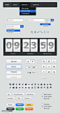 5套免费的PSD网页控件分享