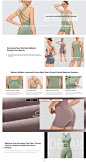 Amazon.com: PINKSAVIOR Womens Jumpsuits Cross Backless Workout Yoga Seamless One Piece Sleeveless Jumpsuit Padded Sports Bra Short Romper(P056 Lotus M) : Clothing, Shoes & Jewelry