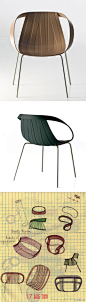 伦敦Doshi Levien工作室为意大利品牌Moroso设计的扶手椅，名为“impossible wood”。椅子用包含80%木质纤维和20%聚丙烯的热塑性合成物制成，所以才能做出木材所达不到轻薄坚韧。
