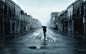 alone man artwork blue digital art men wallpaper (#2271935) / Wallbase.cc