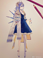 插画 人设 少女