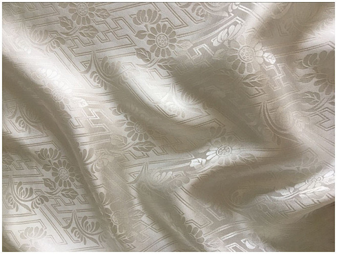 桑波缎真丝面料真丝布料汉服diy面料回字纹提花真丝料淘宝网