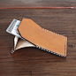 Flap Wallet / Tan | Leather goods | Pinterest