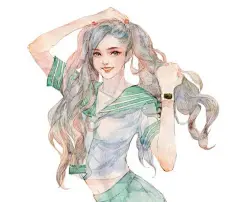 【插画】北方有佳人，绝世而独立。一顾倾人城，再顾倾人国。_动漫图片吧_百度贴吧