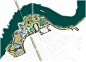 城市滨水景观规划设计平面图