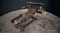 Ballista 01, Sylvain Bellanger : LowPoly Ballista freely inspired by Violet-Le-Duc's works.<br/>Rendered in Marmoset Toolbag 2.