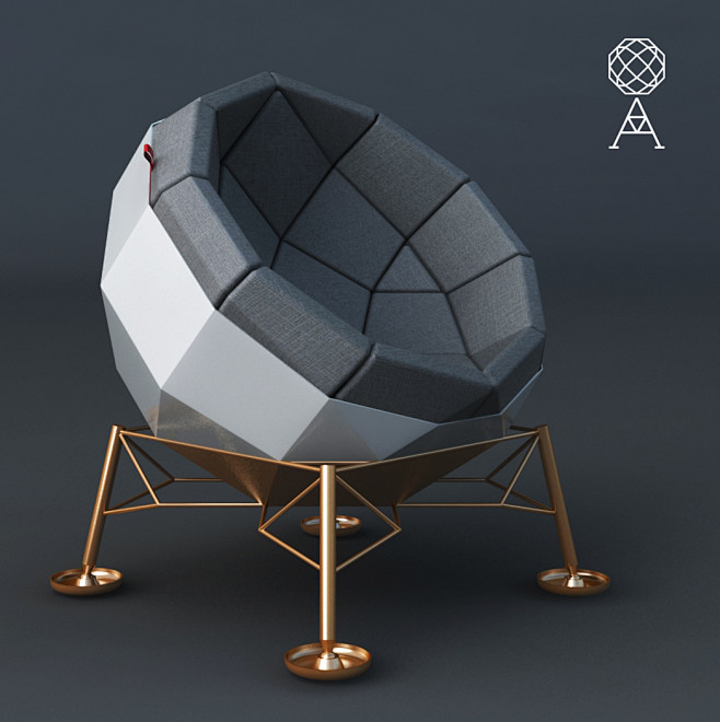 几何球形沙发椅