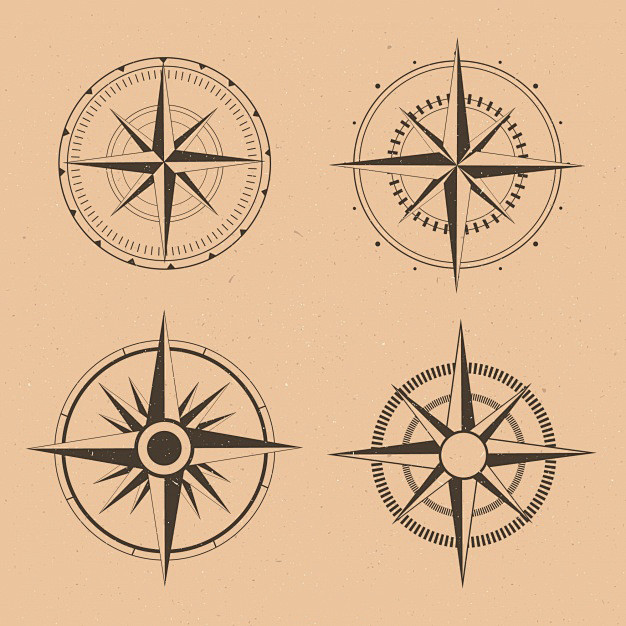 指南针罗盘图形矢量图素材