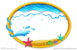浪漫海底卡通相框