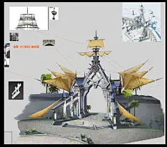 海岸港口Coastal port