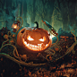 Halloween Pumpkin CGI : Full CGI Halloween pumpkin. Sculpted with Zbrush, rendered with Corona Renderer.