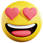 Very Happy Face 3D Illustration