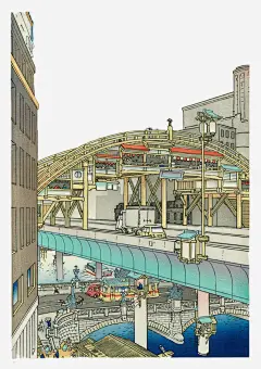 日本京都_新图网 https://ixintu.com 卡通手绘 京都 日本