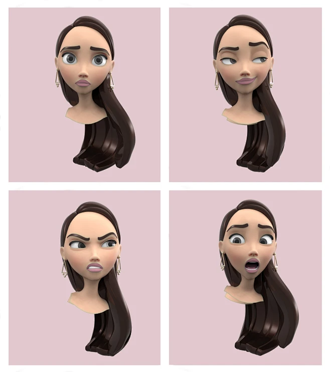 Expressions, Ralph Byrd : Some expression tests I made after modeling ...