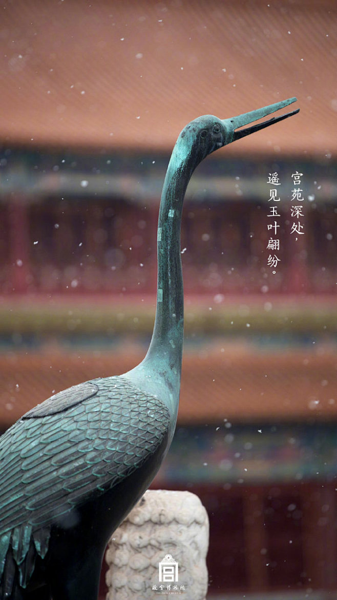 #紫禁城的初雪#，扣了朱门，染了琉璃，傍...