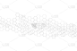 几何抽象背景与六边形。结构分子和通信。医学、科技矢量插图。