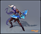 elf archer, zverg shaman, amazon queen, f. karlov : few character concepts i did for mobile game juggernaut wars last year