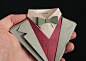 FEDRIGONI  : I designed and built a collection of handcrafted origami suits to advertise Fedrigoni's new range of papers.